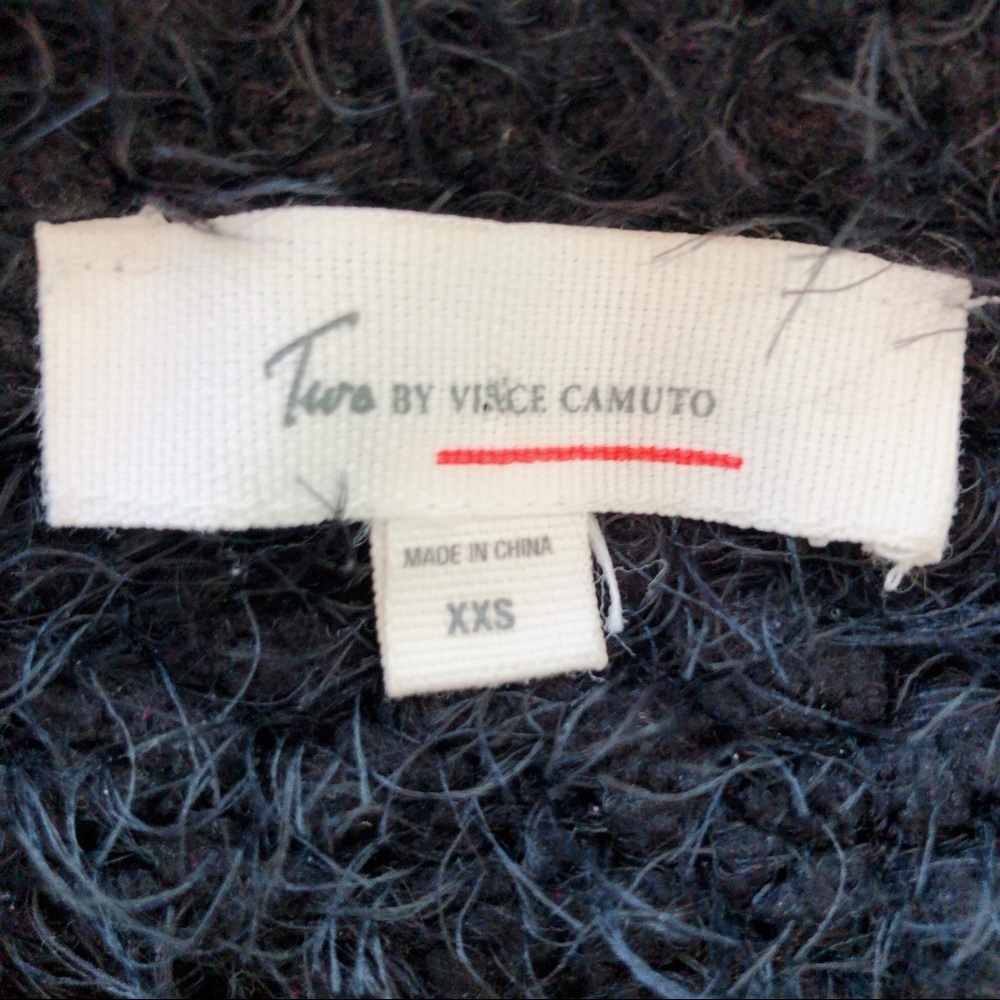 Two Vince Camuto Color Block Eyelash Sweater Xxs - image 4